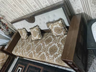 sofa set and bed set  with two bed sides for sale