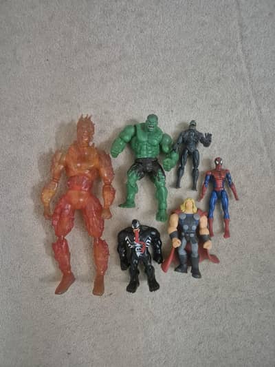 Marvel, Jujutsu Kaisen, Yu gi Oh , black clover, Disney action figures