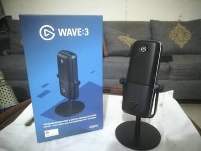 Elgato Wave:3 Premium USB Mic | 2 Weeks Used with Box & Receipt -10/10