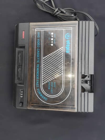 Utopia VHS Video Cassette Rewinder  Fast Forward