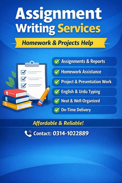 Assignment Writing Services Available