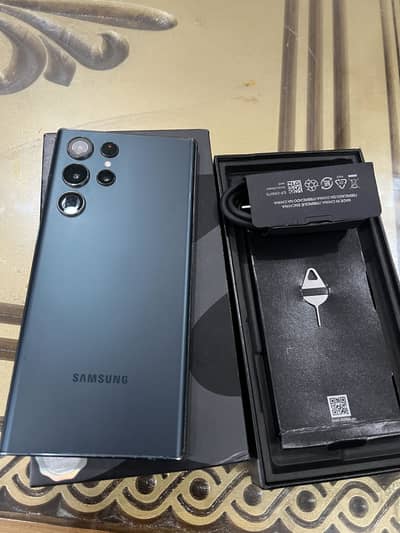 Samsung S22 Ultra Official Approved 256 Gb With FullBox Original Cable