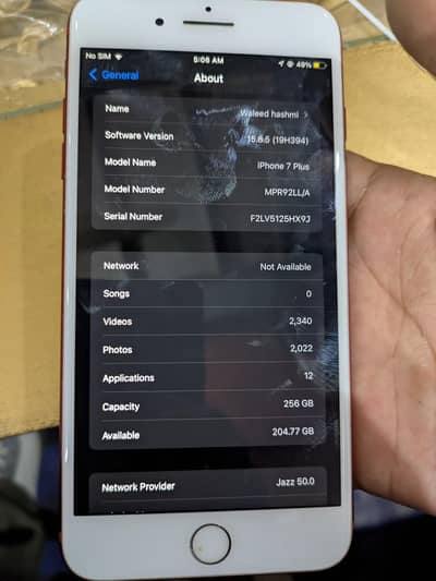 7 plus 256gb pta approved