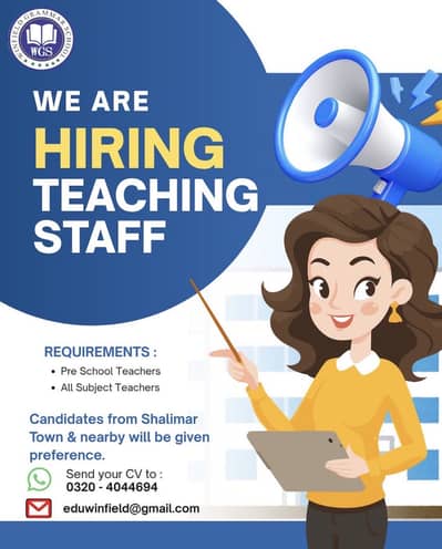 Female teaching staff required