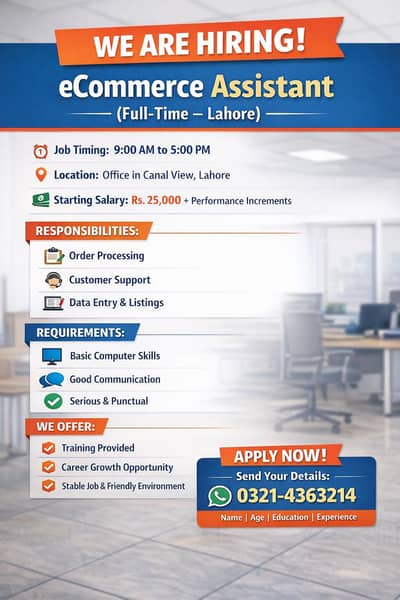 Full-Time eCommerce Assistant