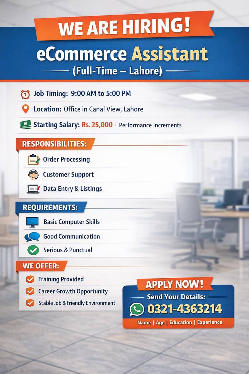 Full-Time eCommerce Assistant 0