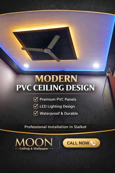 Modern PVC Ceiling Designs|LED Light| Stylish Panels Ceiling.