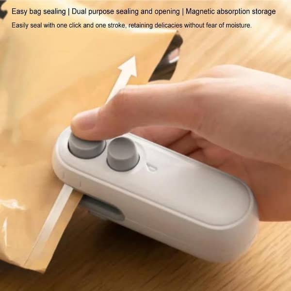 Mini Rechargeable Sealer Food Heat Bag Sealing Machine Package Sealing Bags Heat Plastic Food Bag Closing Portable Sealer