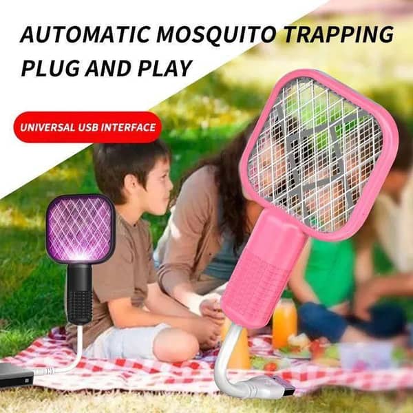 Mosquito Gadget Swatter UV Light with sharp sparking Fly Bug Zapper Insect Racket easy to used winter Fly Swatters Trap For Home Office Outdoor.