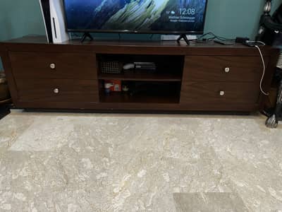 Solid wood TV console