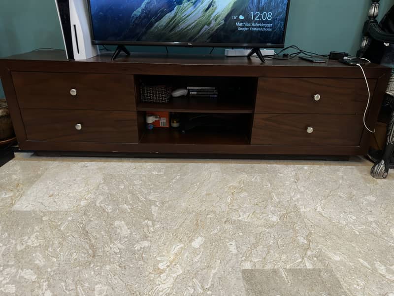 Solid wood TV console 0