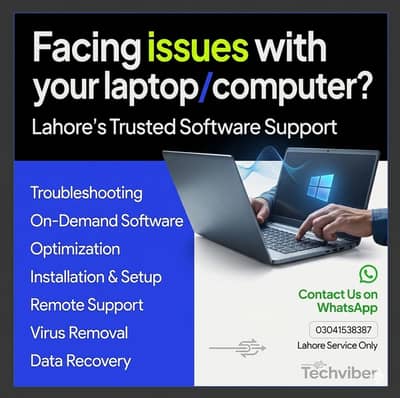 Professional Windows Installation & Laptop Software Support - Lahore