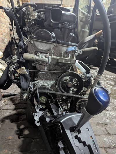 Black mocco complete engine with automatic gear