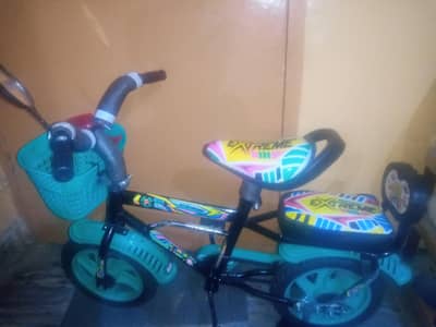 “Colorful Kids Bicycle – Fun Ride Time"