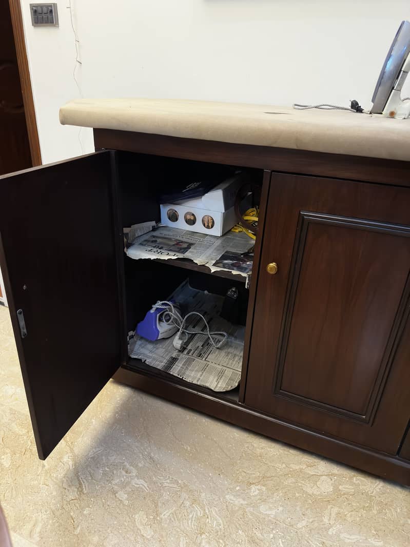 Solid wood iron table 1