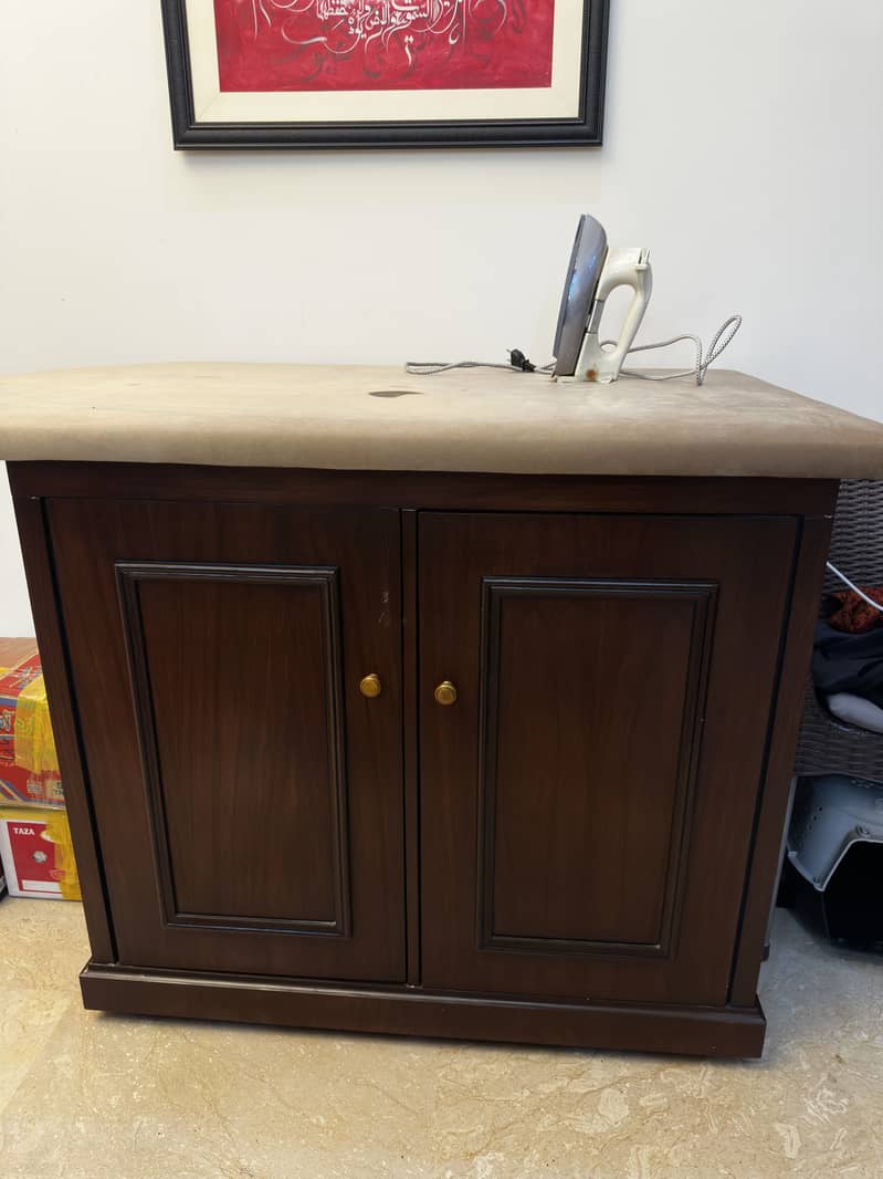 Solid wood iron table 2