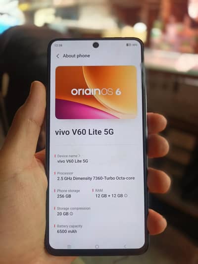 vivo v60 lite 5g 12/256 Full box