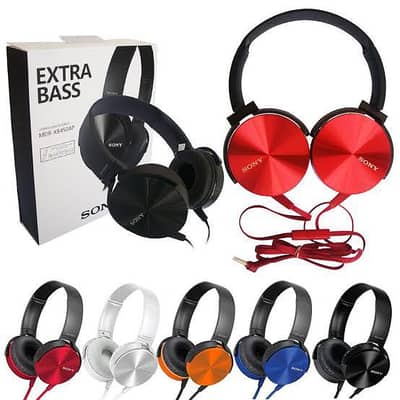 MDR-XB450 Wired Headphones with Extra Bass – 4 Color Options