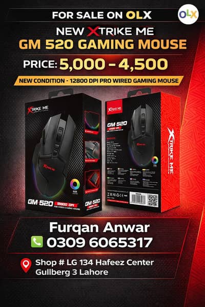 Xtrike Me GM-502 Wired Gaming Mouse | New Box Pack | RGB Gaming Mouse