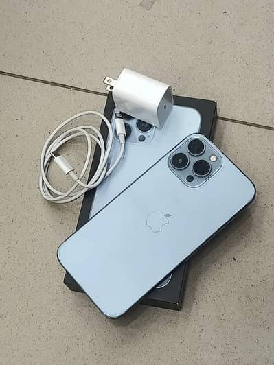 I phone 13 pro max pta approved with box and charger