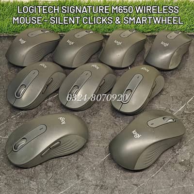 Logitech Signature M650 Wireless Mouse - Silent Clicks & SmartWheel