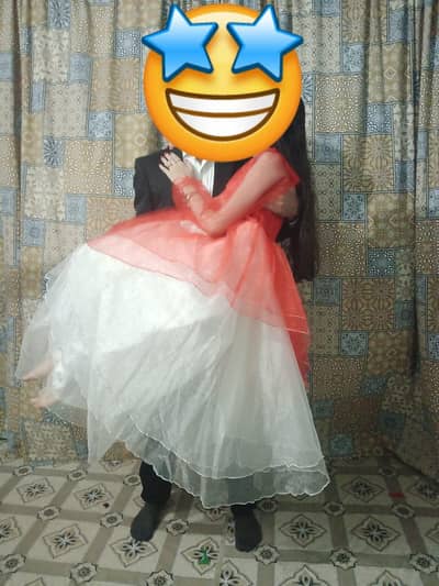 layered maxi red and white