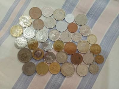 20 different countries coin old and new mix