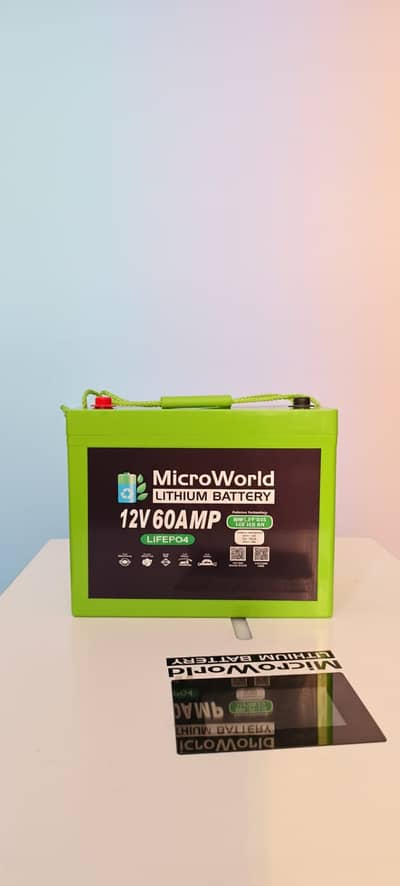 Microworld 12V 60Ah Lithium Battery – Smart Backup by JSE ENERGY