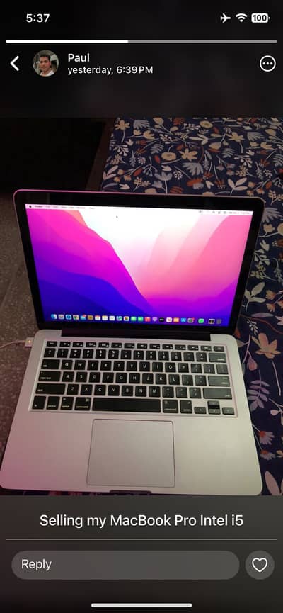 Selling my macbook please call for info. +92 301 0426551