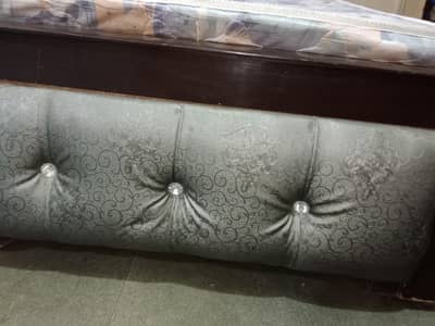 Single bed with Matress & Jaynamaz