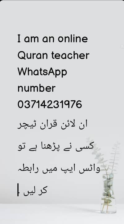 I am an online Quran teacher