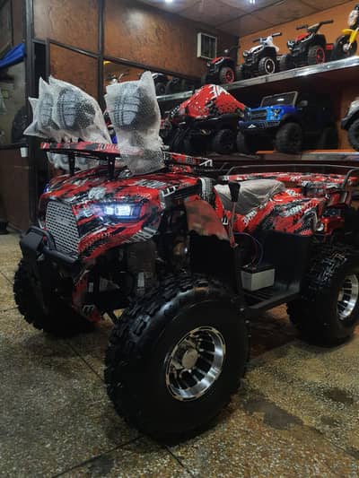 Brand New Atv quad 4 wheels 124cc jeep delivery all Pakistan