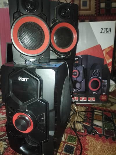 EON 2003 2.1 Speaker System, Powerful Bass –  Excellent  Condition