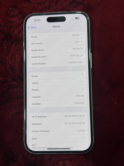 iphone 15 256GB bypass