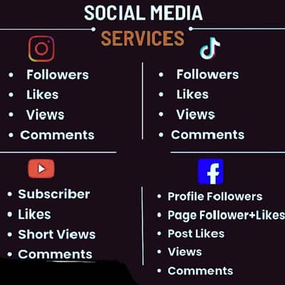 Instagram Followers TikTok Followers Facebook Followers Likes Views