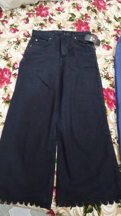 Blue Pants and black