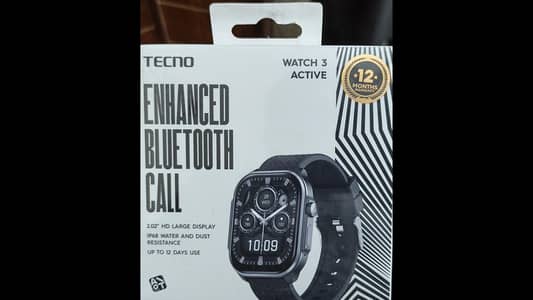 Tecno Watch 3 Active Box Pack (Unused) for Sale