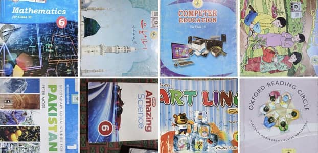 Class 6 Books Set (Oxford & Sindh Board)