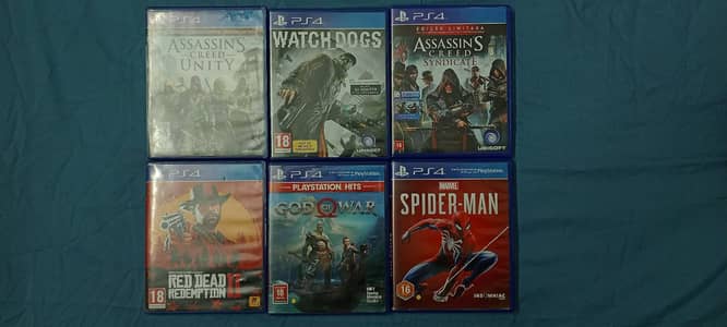 PS4 games for sale in RWP/ISB H2H preferred.