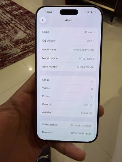 Iphone 16 pro Max 256 GB