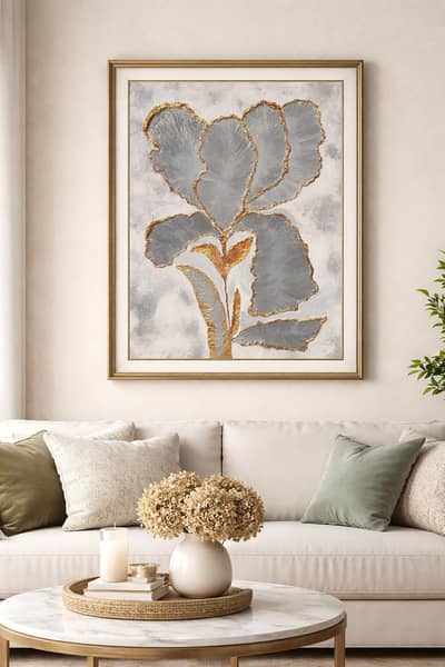 Texture flower painting