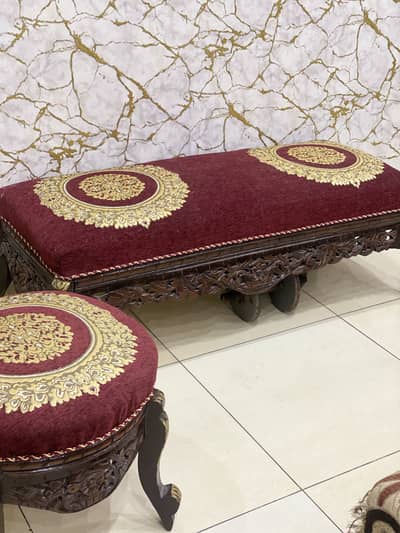 Chinioti puffy set 5 seater