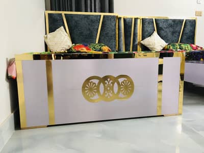 Premium Bridal Bedroom Set - Solid Wood - New Designs (Kohsar Hyd)