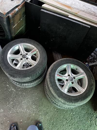 15” Alloys Rims and tyres 4 nut