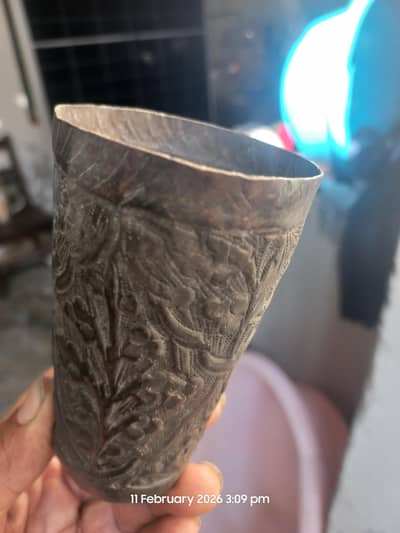 antique copper cup