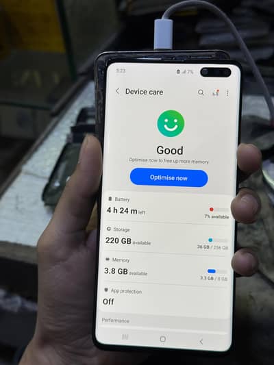 s10 5G for sale lcd broken board working 8/256 gb non pta