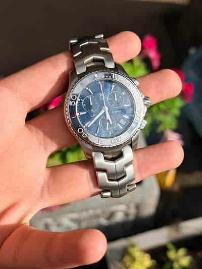 TAG Heuer Link Blue Men's Watch - CJ1112 | premium poster design