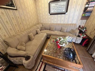 L shape 7 seater sofa set