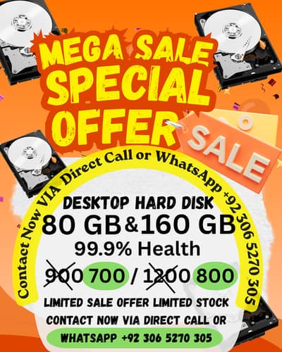 Desktop Hard Drives 80 GB and 160 GB