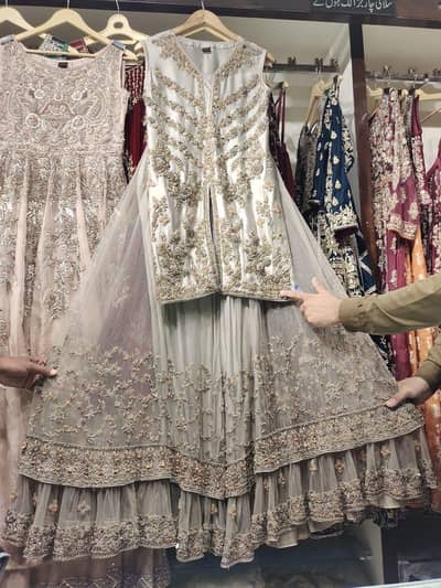 Bridal Walima Dress - Heavy embroidered